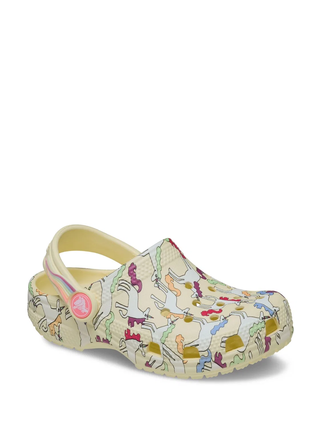 Клоги Crocs Classic Unicorn Graphic, желтый — фото 3