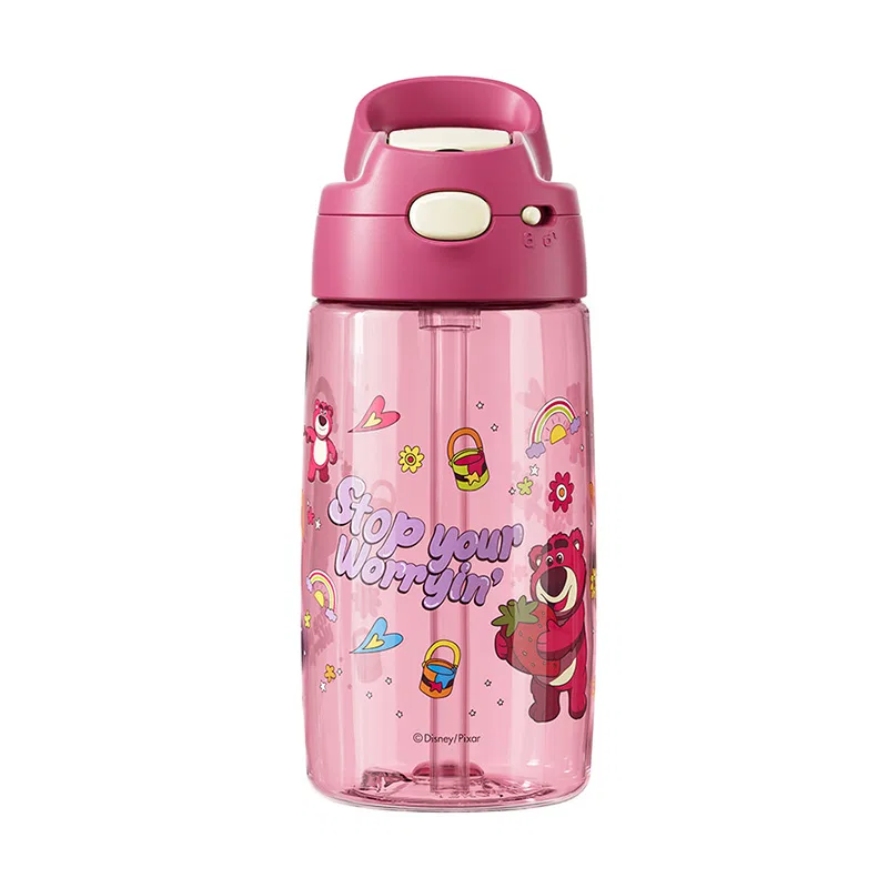 Детский пластиковый стакан с трубочкой 450 мл Buzz Lightyear-Straw Cup Disney, Blue — фото 2