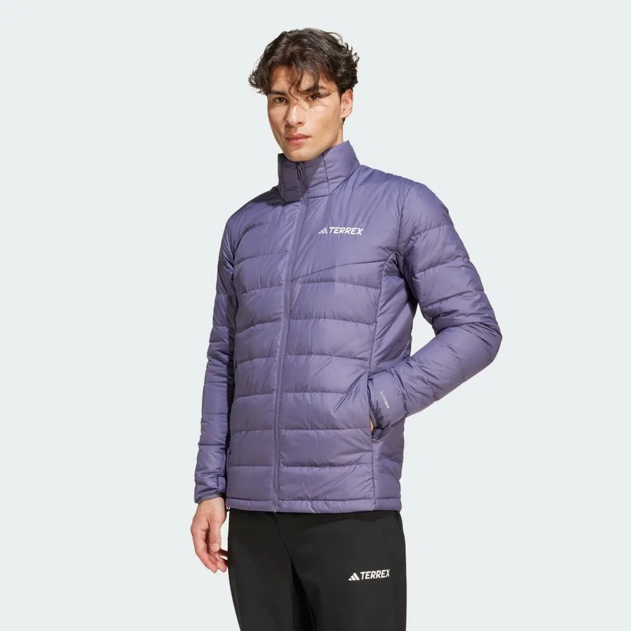 Мужской пуховик с наполнителем из полиэстера adidas JZ9965 MT Down Jacket, Фиолетовый