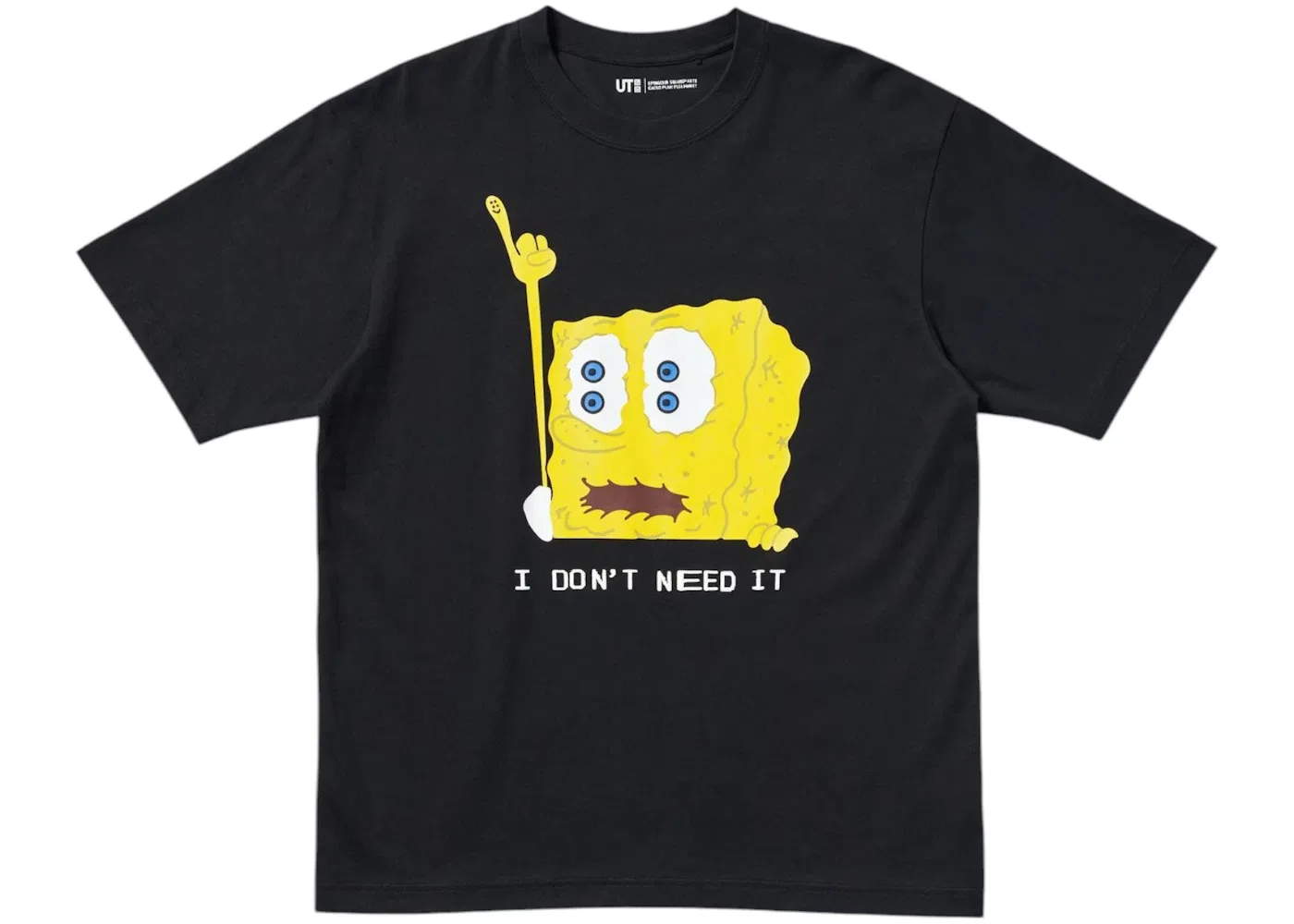 Мужская футболка с принтом Uniqlo x CPFM SpongeBob SquarePants UT Graphic T-Shirt, Black