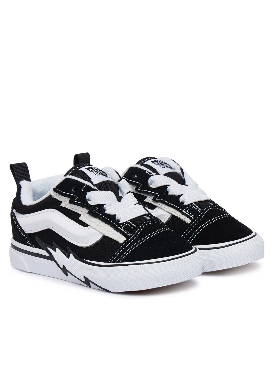 Тканевые кроссовки для мальчика Knu Skool Elastic Lace Bo Vans, черный — фото 2