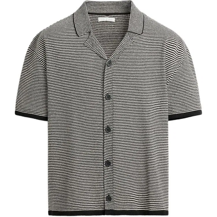 Мужской кардиган с лацканами и полосатым принтом, ZARA, Stripes