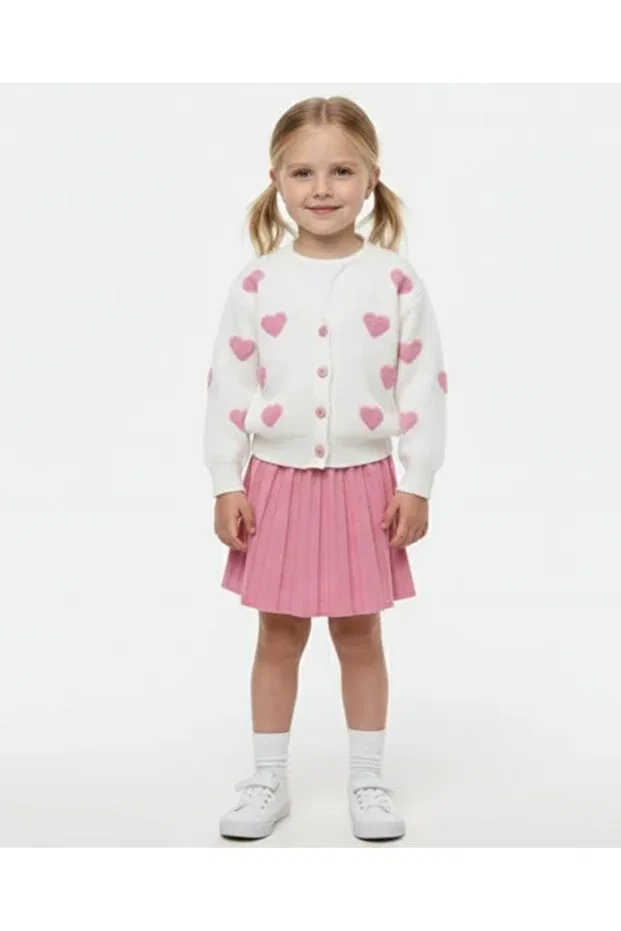 Детский кардиган для девочек с вышивкой Smalltouch, Off White