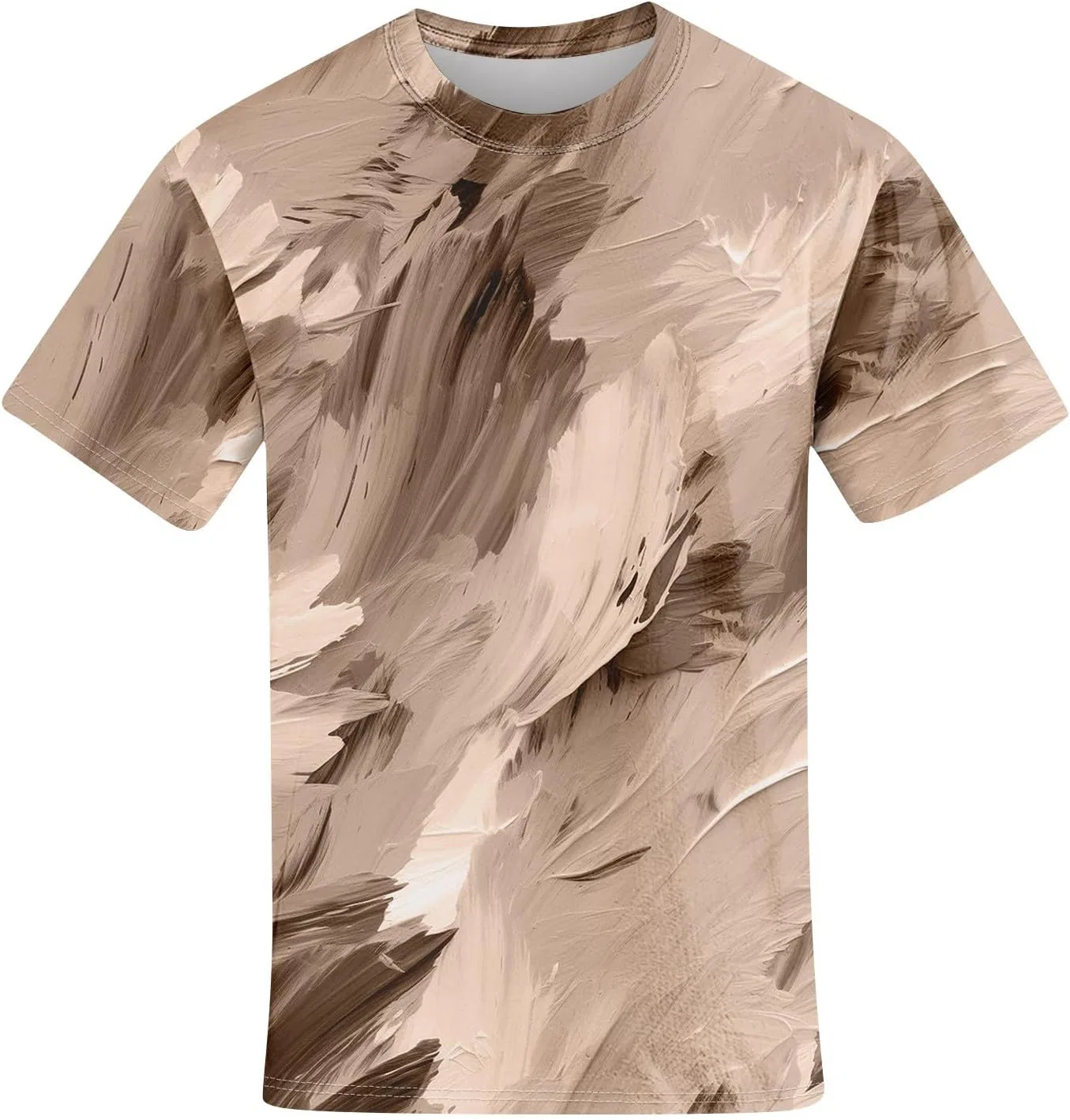 Мужская футболка с коротким рукавом Lightweight Crew Neck, Light Brown — фото 4