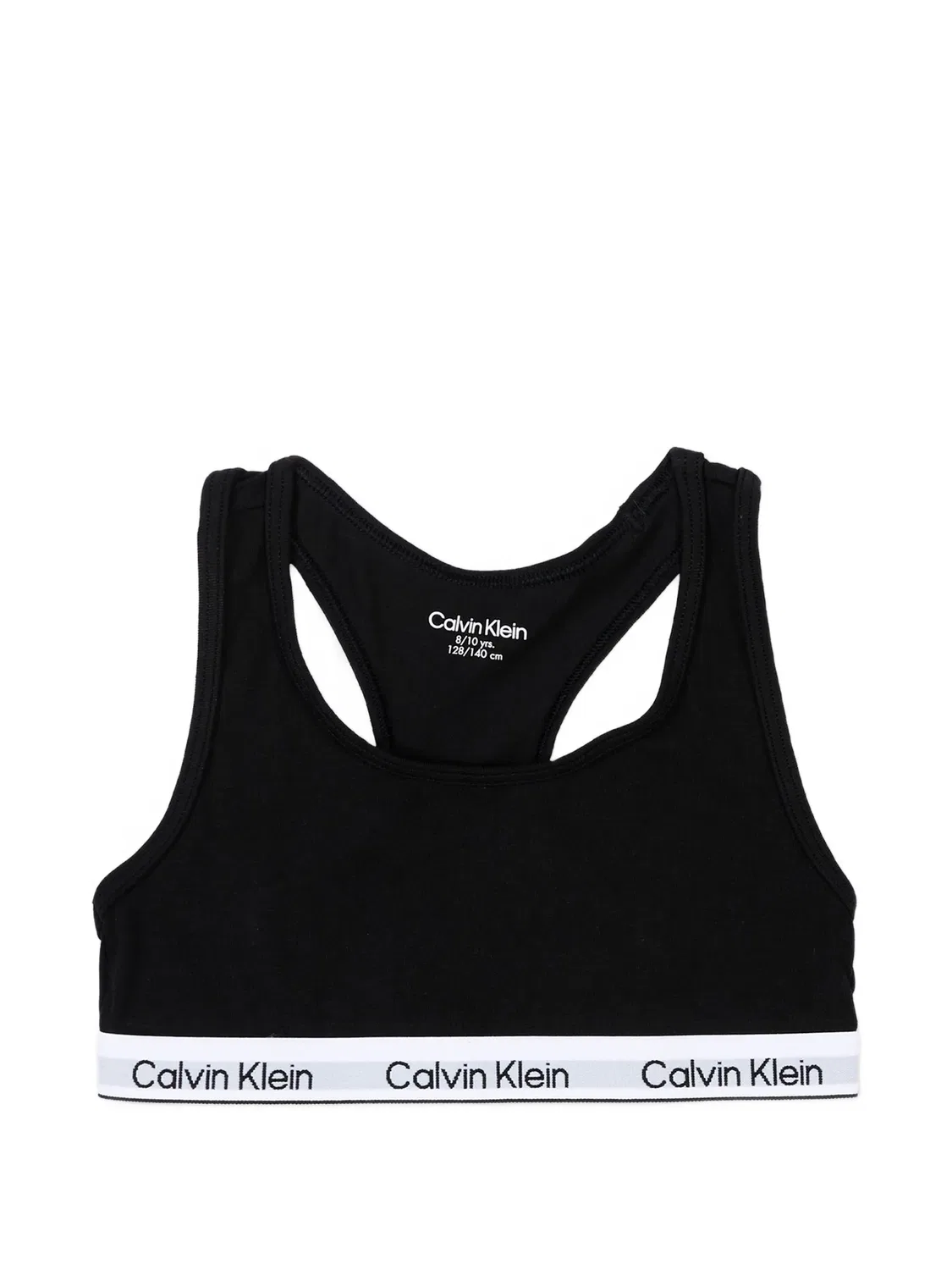 Комплект из двух спортивных бюстгальтеров с логотипом Calvin Klein Kids, черный — фото 2