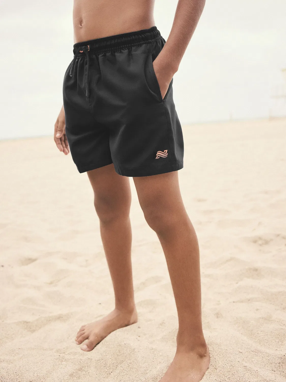 Шорты для плавания Regular Fit, Black Swim Shorts Next, черный — фото 2