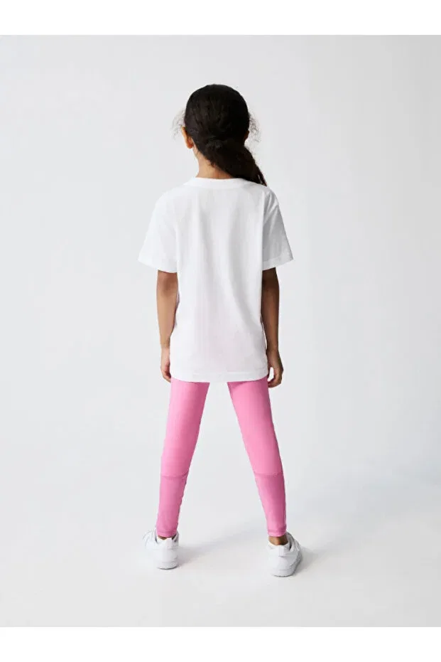 Детские леггинсы для девочек скинни Nike, Pink-Black — фото 2