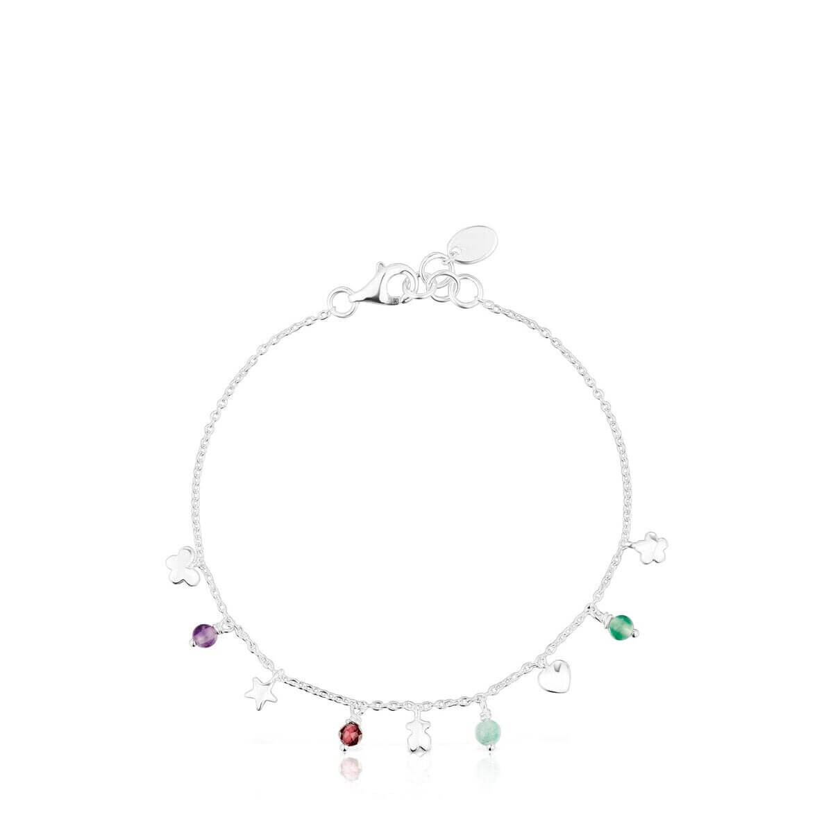 

Браслет Tous Bold Motif With Gemstones And Motifs, серебро