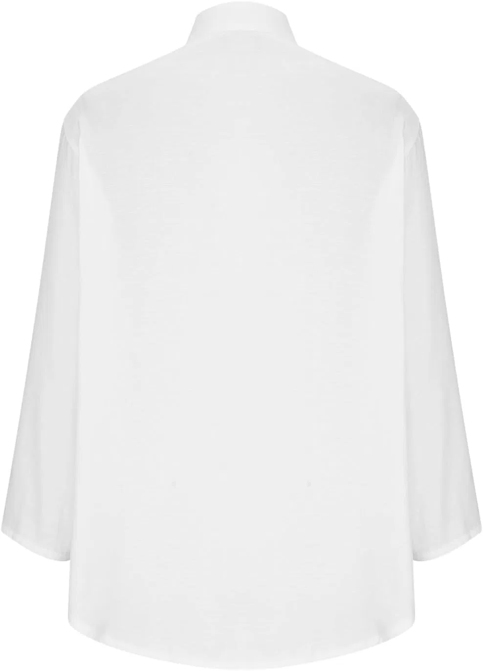 Женская свободная туника с пуговицами Pelang, White — фото 3