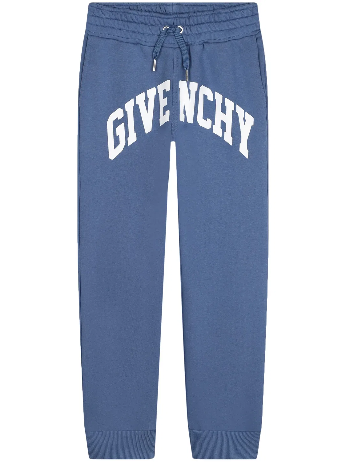 Брюки из хлопкового микса с логотипом Givenchy, васильковый