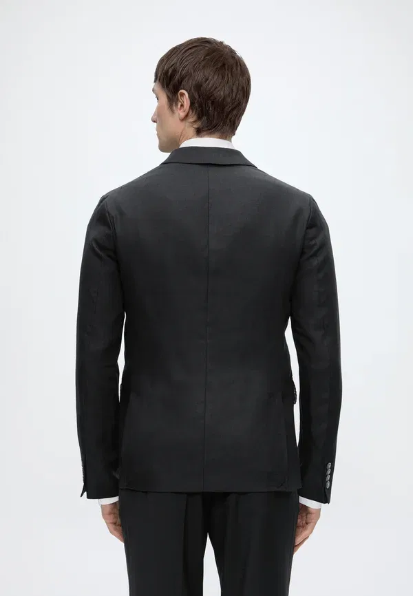 Пиджак из льна Blazer jacket Tommy Hilfiger, черный — фото 3
