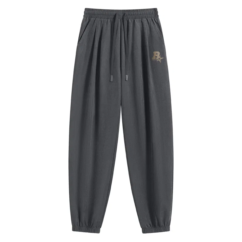 Детские свободные брюки-карго джоггеры Tonlion, Цвет Heather Grey — фото 3