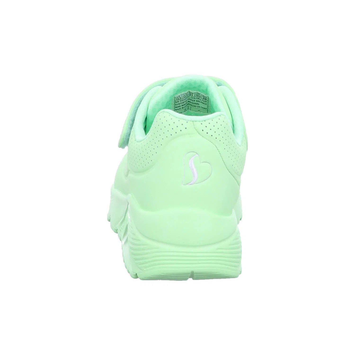 Детские спортивные кроссовки для девочек с шнуровкой One Lite Skechers, Lt Green Synthetic Trim — фото 4