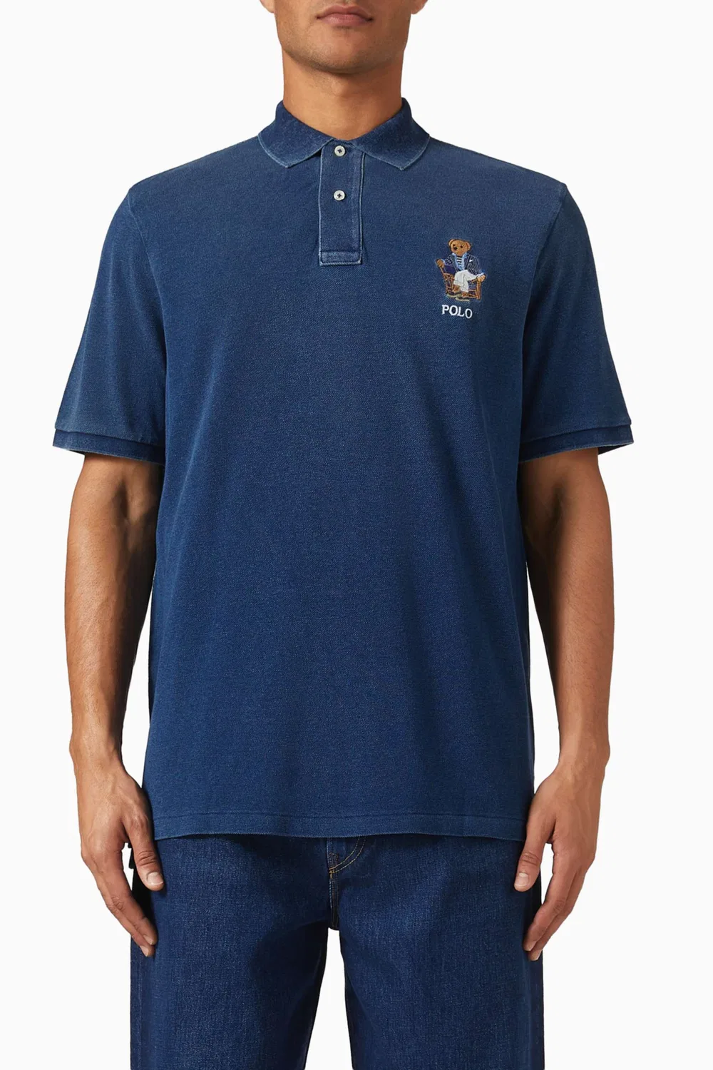 Футболка поло с текстурой Piqué Polo Ralph Lauren — фото 4