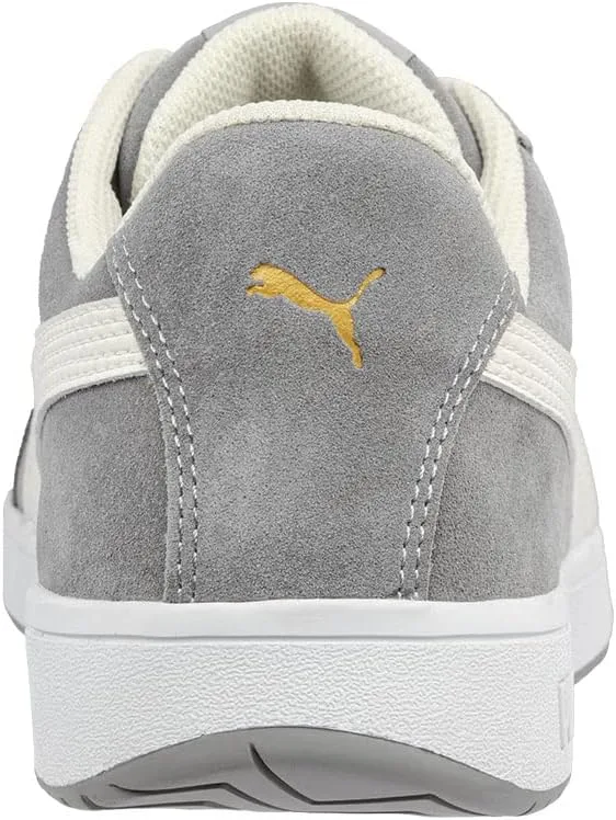 Защитные кроссовки PUMA Safety Iconic Low S1PL ESD FO HRO SR унисекс с нескользящим верхом из стекловолокна без металлических вставок, серый — фото 4