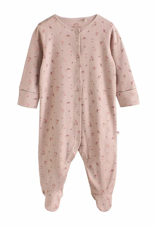 Комплект пижам из 3 штук из 100% хлопка, Next, Pink Rust Ditsy Floral, розовый — фото 2