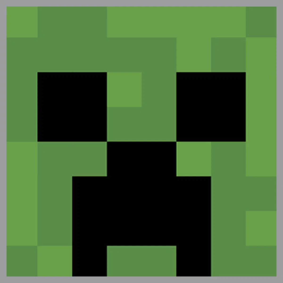 Детский худи для мальчиков с принтом Creeper Face Pull Over Hoodie Minecraft, Athletic Heather — фото 2