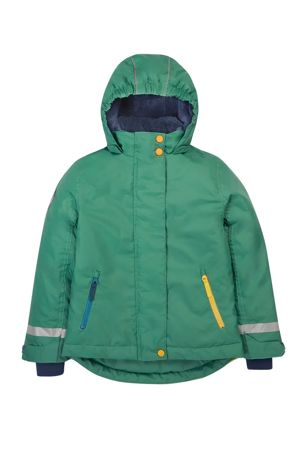 Детское пальто с принтом Snow and ski scene Frugi, Green