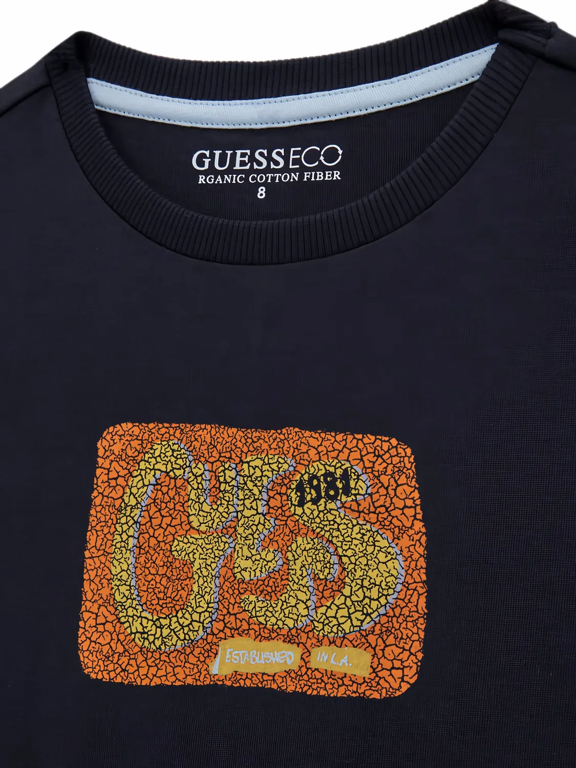 Футболка с логотипом спереди Guess Usa, черный — фото 3