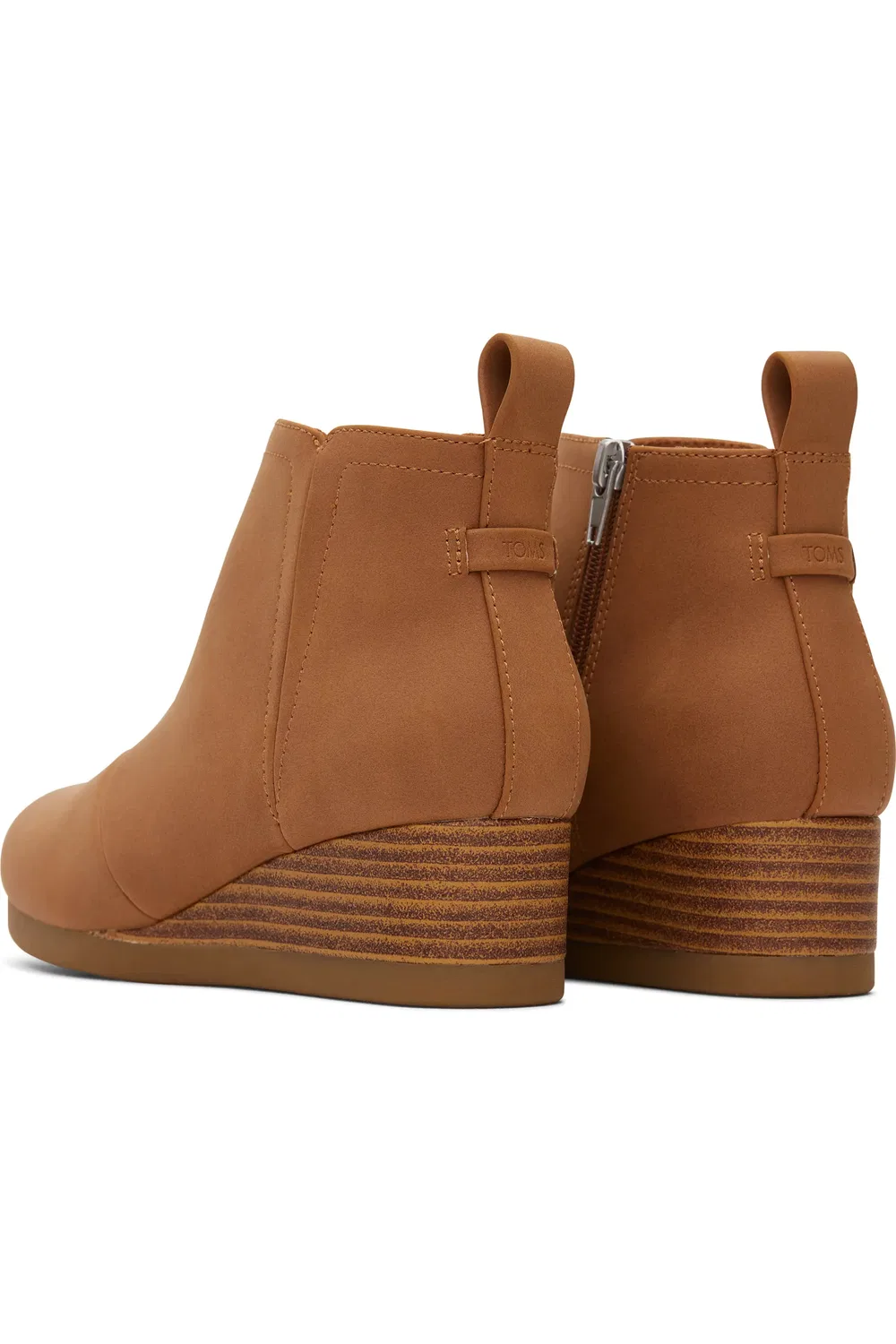 Ботинки детские челси на танкетке Clare Zip TOMS, Tan — фото 2