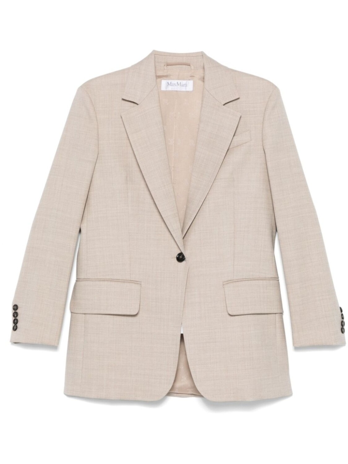 

Max Mara шерстяной пиджак, нейтральный цвет