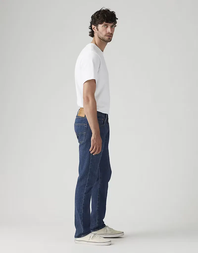 Джинсы Levi's 502 зауженного кроя, синие — фото 4