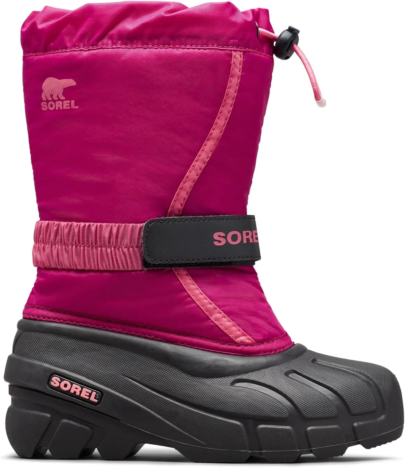 Детские ботинки для девочек Flurry SOREL, Deep Blush/Tropic Pink