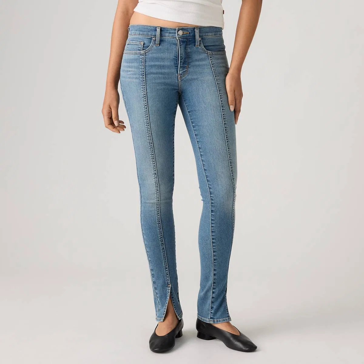 Женские узкие джинсы 311 со швом и утягивающим эффектом Levi's, Camp Denim - Medium Wash — фото 2