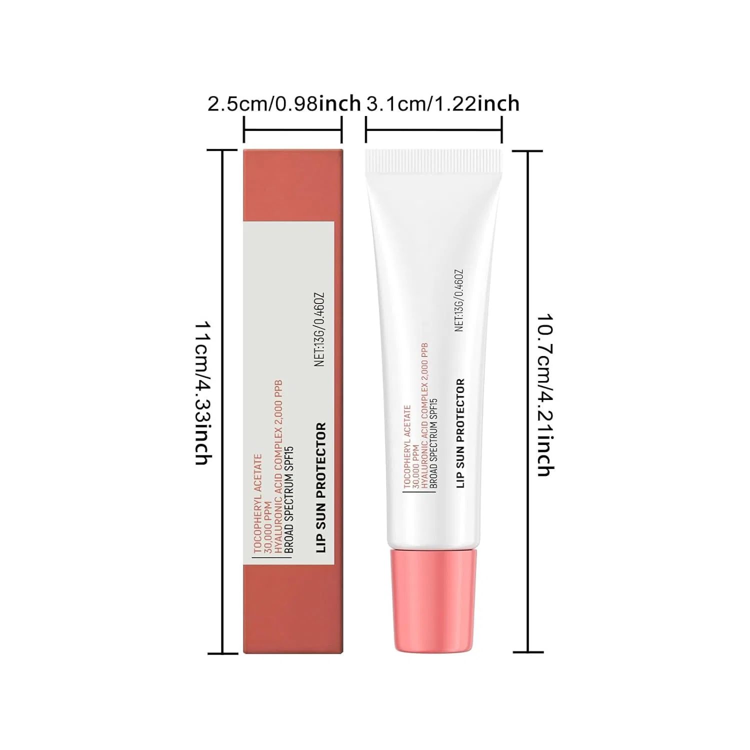 Бальзам для губ Lip Sun Protector Rosy Tinted Glow SPF 15 с тонирующим эффектом, 1 шт Generisch — фото 3