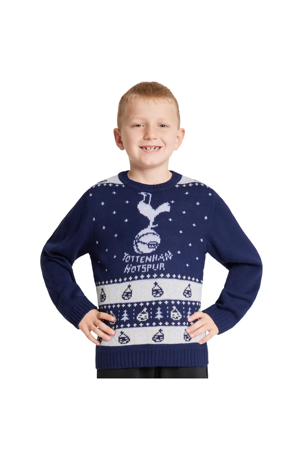 Праздничный свитшот с рождественским принтом Tottenham Hotspur Fc, Navy