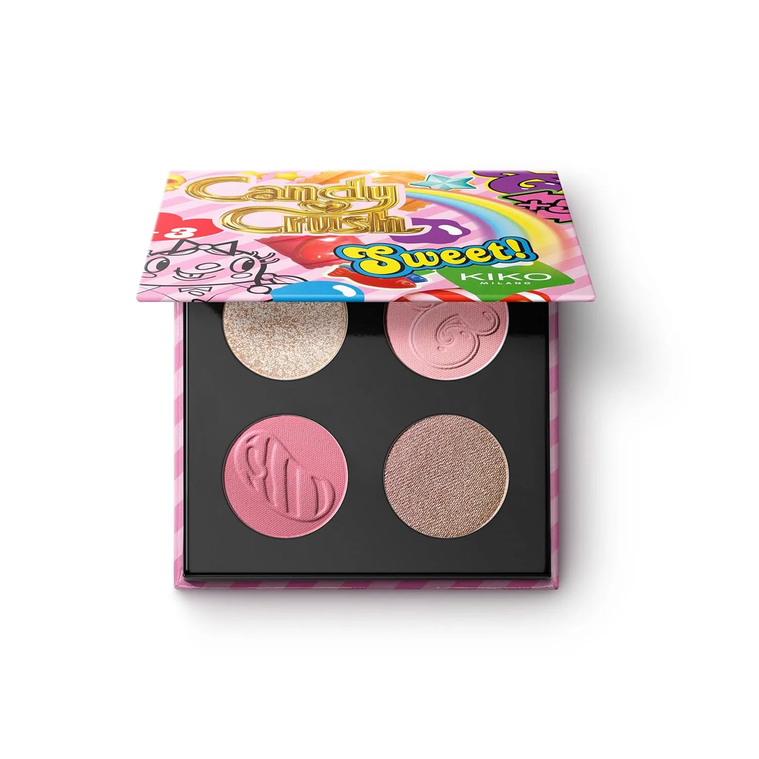 Палетка теней KIKO Milano Candy Crush Multi Finish 02 Kiko Milano, 02 Candy Dreamland
