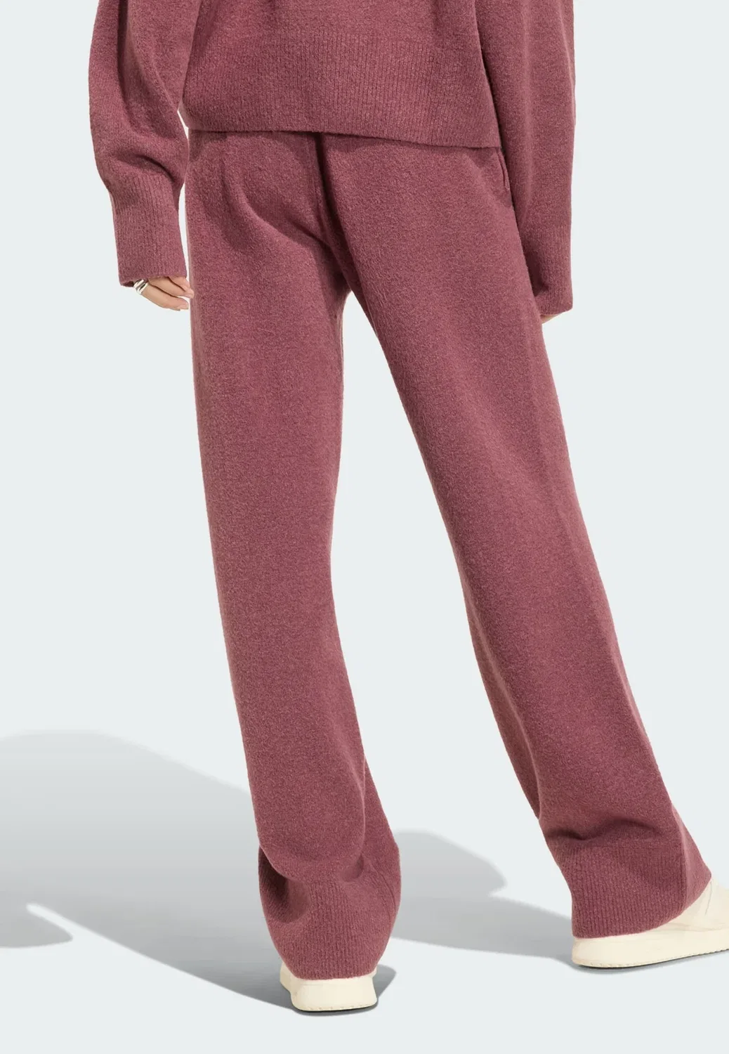 Основные трикотажные брюки - спортивные штаны Adidas Originals, Burgundy — фото 2