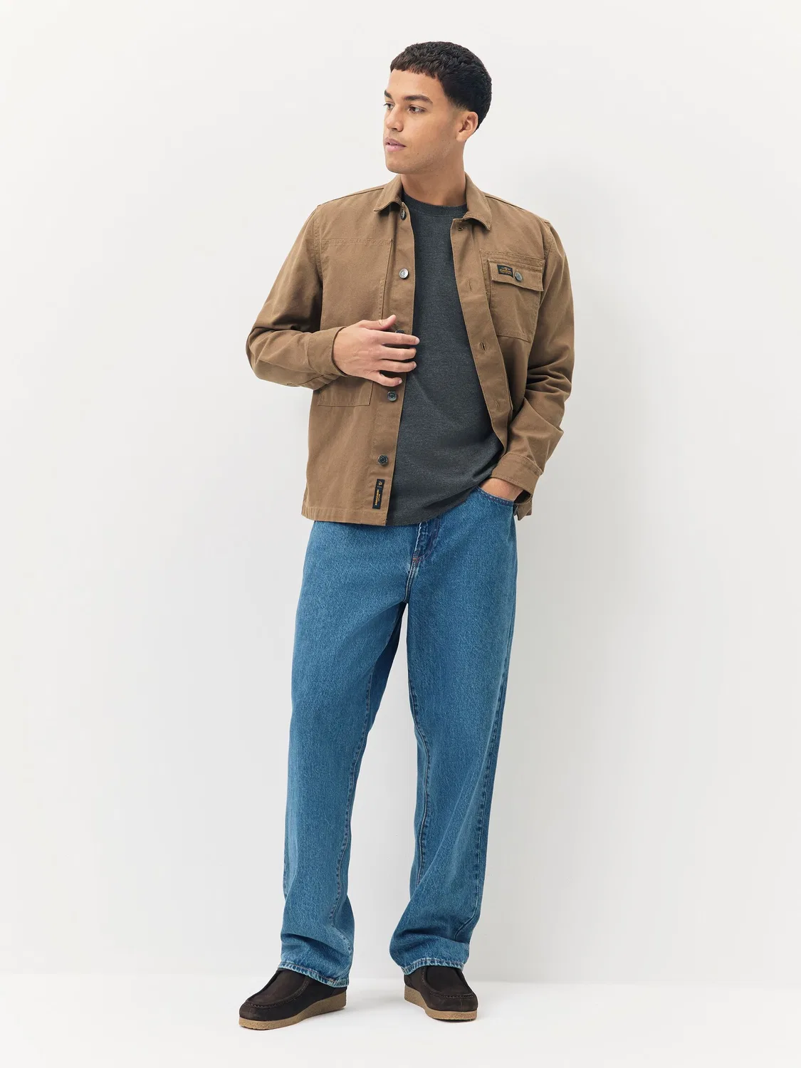 Футболка Relaxed Fit Heavyweight Next, темно-серый — фото 2