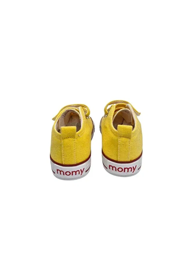 Детские кеды для мальчиков из замши Momykids, Yellow — фото 3