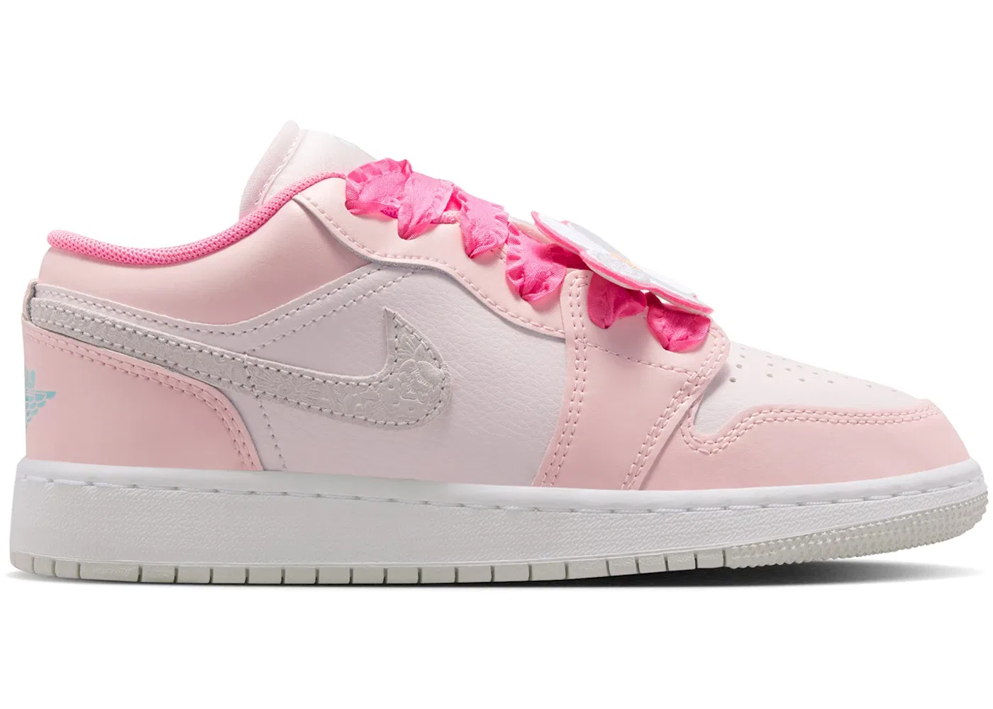 Детские кроссовки Lifestyle с низким профилем Jordan 1 Low SE Jordan, Pink Bloom/Pearl Pink/Hyper Orange/Pink Glow
