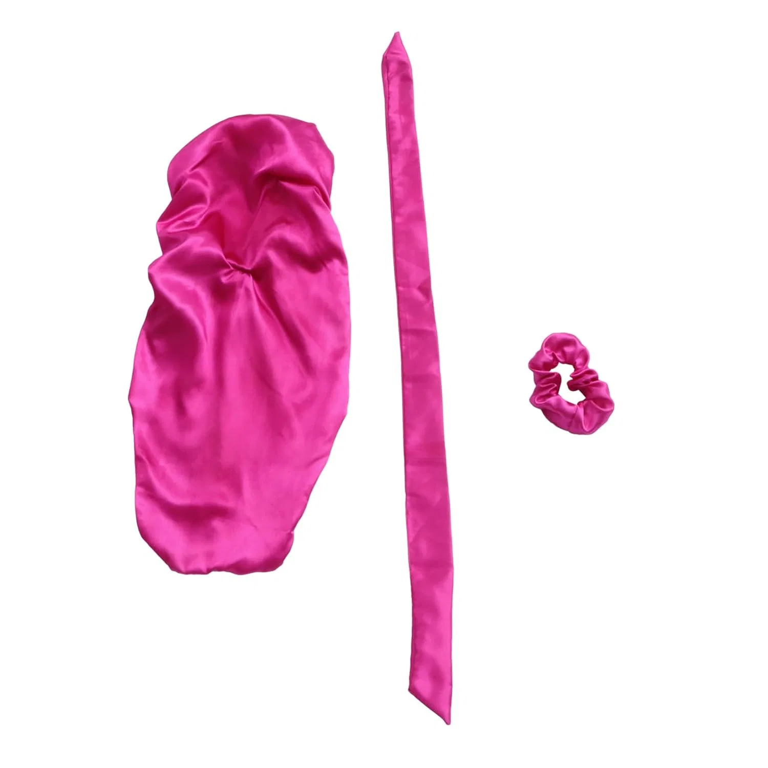 Шапочка для душа атласная, DOITOOL, набор 9 шт, 69x29 см, Rosyx3pcs