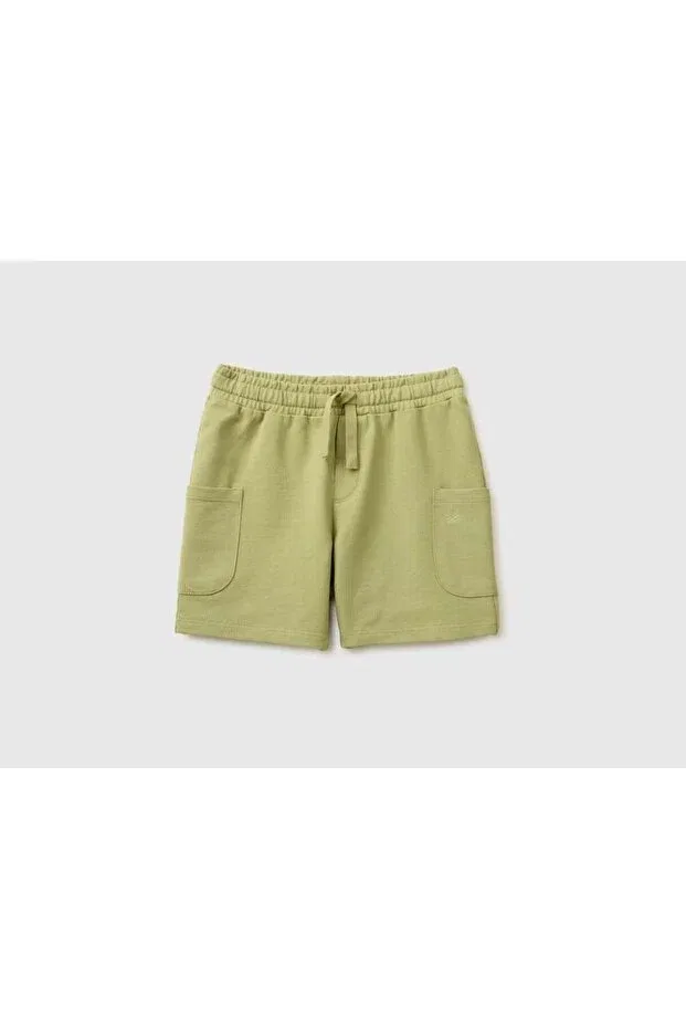 Детские шорты для мальчиков хлопковые United Colors Of Benetton, Haki