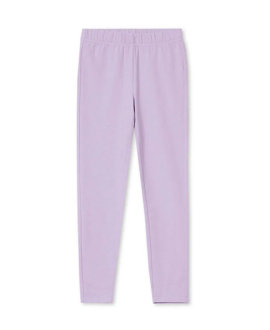 Леггинсы детские хлопковые с принтом Tough Cotton, бренд Lands' End, Lilac Breeze