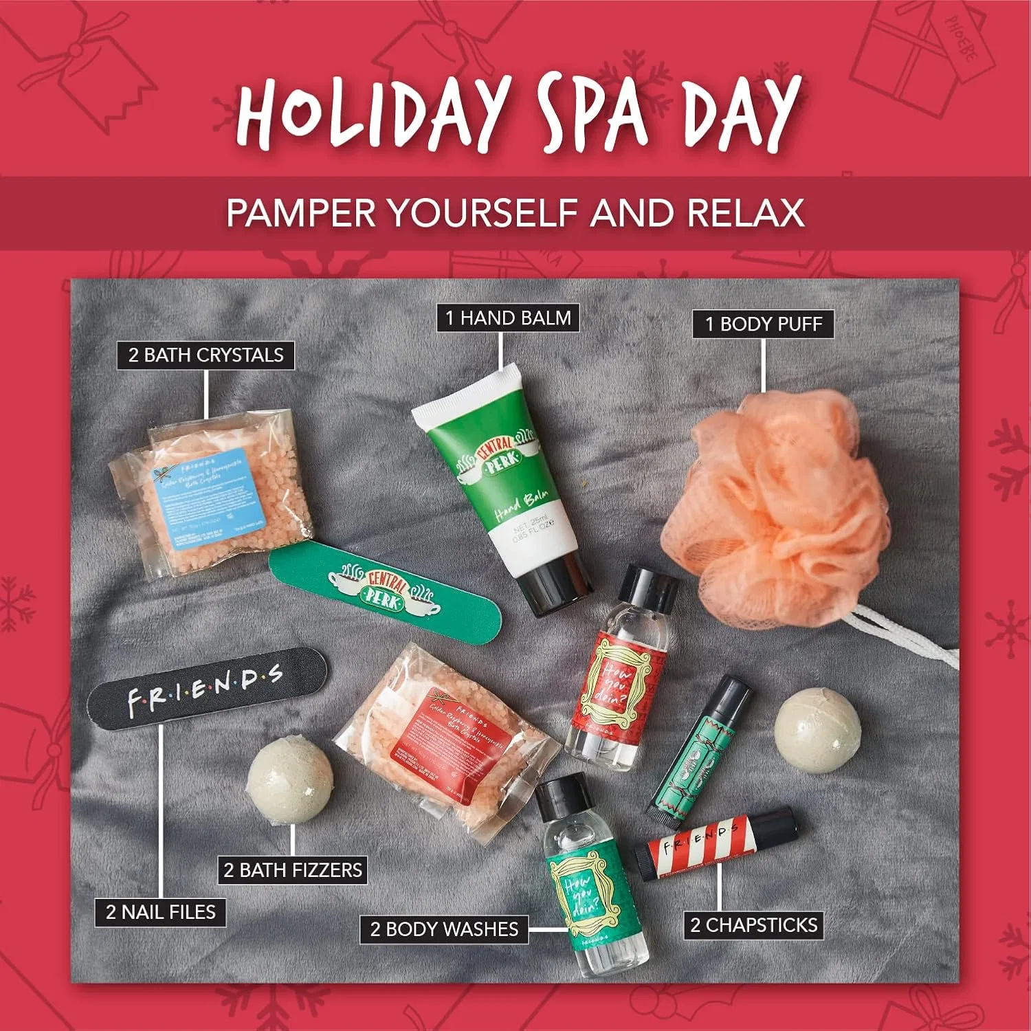 Адвент-календарь Bath and Body, Paladone, 12 Days, Central Perk, Friends — фото 3
