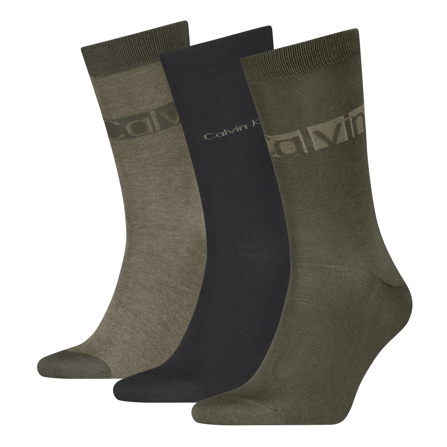 Мужские носки 3 пары Calvin Klein, Olive Green