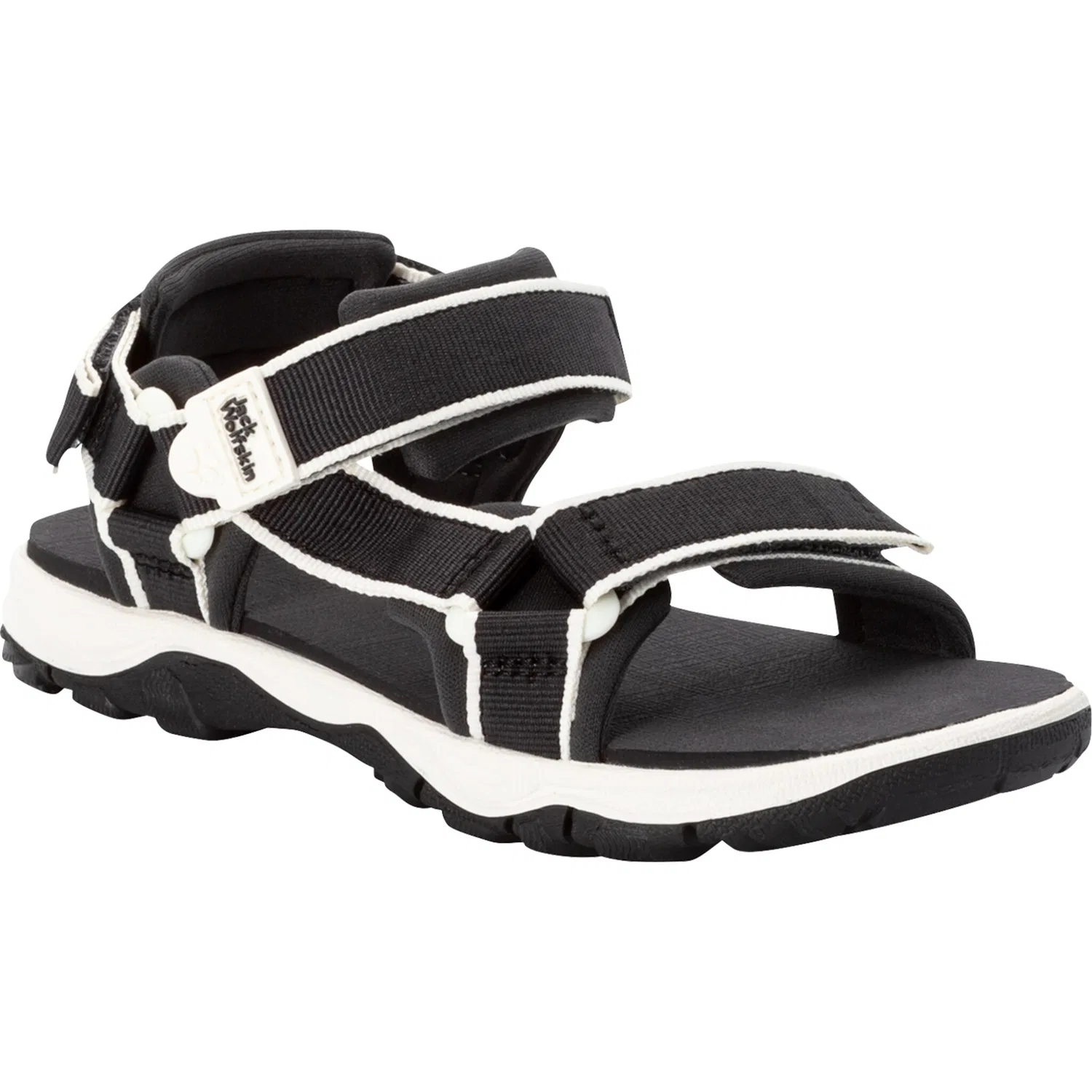 Детские сандалии с открытым носком Jack Wolfskin, Black