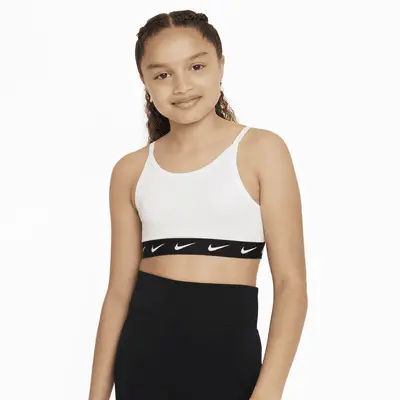 Спортивный бюстгальтер Nike One, белый/черный