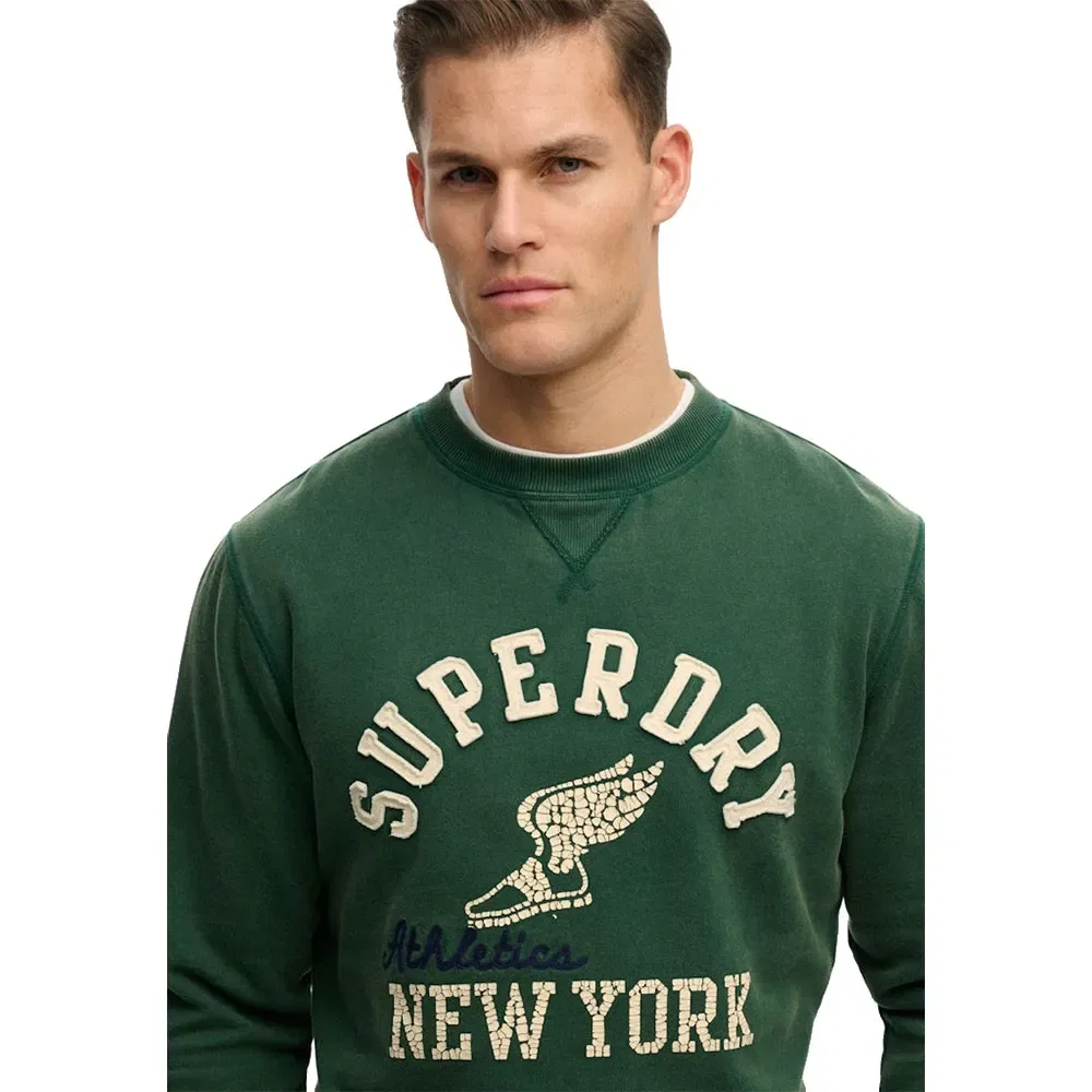 Свитшот Vintage Athletic Crew Superdry, зеленый — фото 4