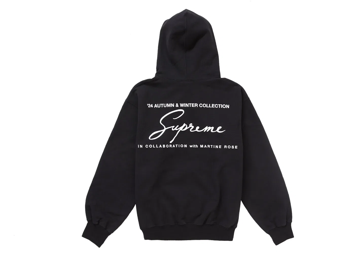 Мужская худи с капюшоном Supreme Martine Rose Hooded Sweatshirt, Black