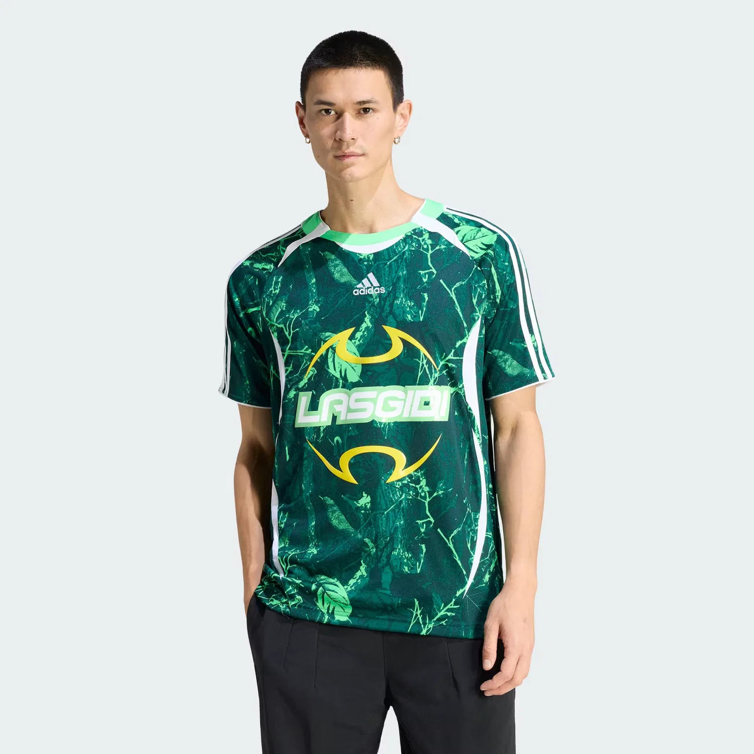 Мужское джерси с графичным принтом Lagos Adidas Originals, зеленый