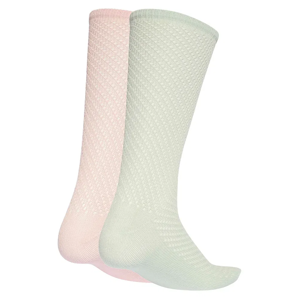 Носки Crochet crew socks 2 шт Adidas Originals, зеленый — фото 2