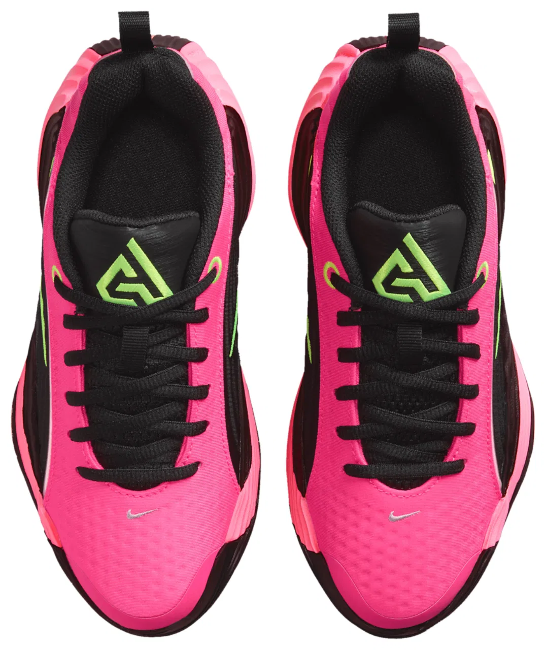 Детские кроссовки для мальчиков с высоким сцеплением Giannis Immortality 5 Nike, Hyper Pink Volt Oracle Pink — фото 4