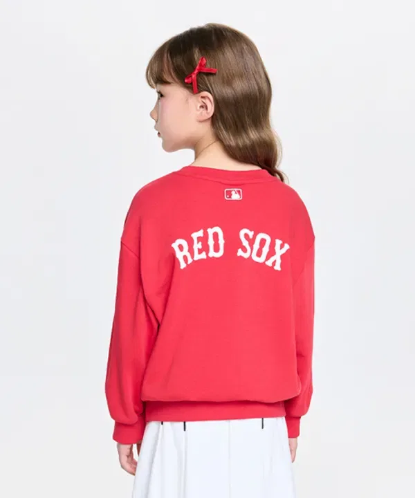 Спортивный свитшот с логотипом, SPORTIVE BASIC Mlb Kids, красный — фото 2