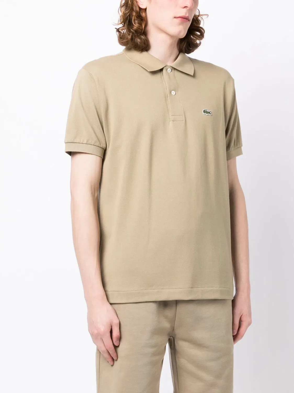 Поло с Вышитым Логотипом Lacoste, коричневый — фото 2