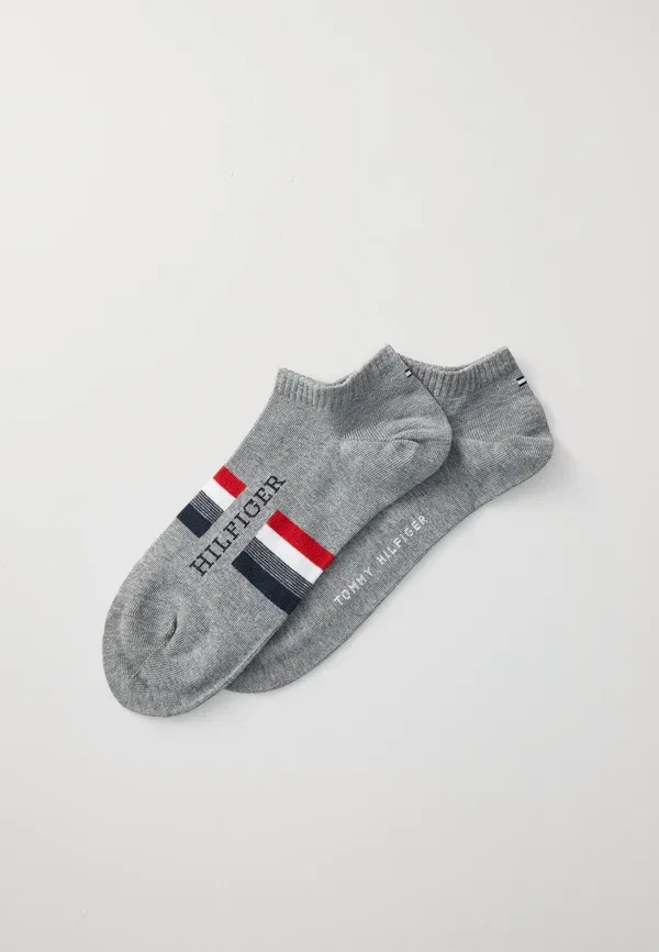 Носки с логотипом Tab 2 Pack Tommy Hilfiger Mid Grey Melange, серый